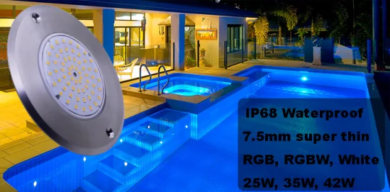 12В 42Вт светодиодные фонари для бассейна для подземного бассейна с изменением цвета настенного крепления для бассейна