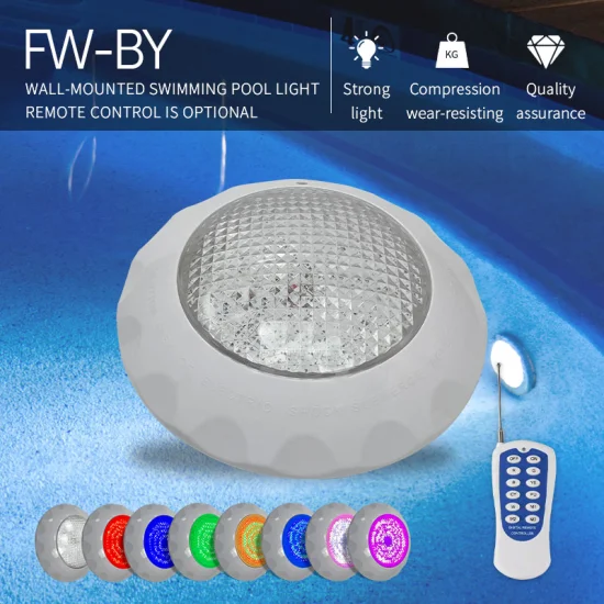 Теплый белый IP68 RGB светильник для бассейна с дистанционным управлением, меняет цвета 12 Вт, 18 Вт, 25 Вт, 35 Вт, настенное крепление, светодиодный подводный светильник для бассейна