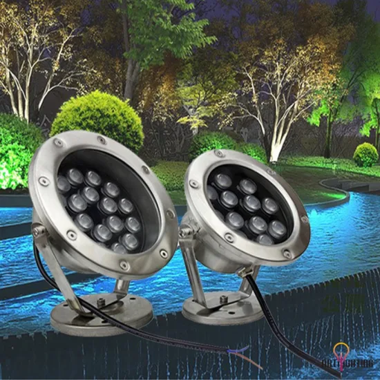 Наружные фонтанные лампы RGB IP66 Подземные подводные точечные светодиодные светильники для освещения бассейна